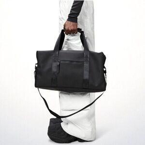Rains Trail Gym Travel Overnight Bag Black New With Tag
